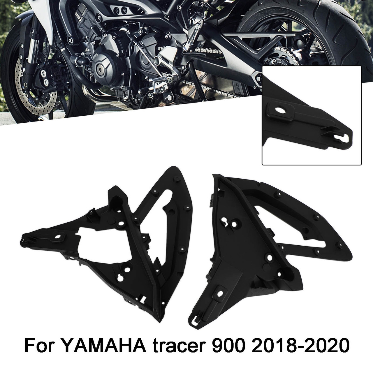 Unpainted Radiator Side Panel Fairing Panels For Yamaha Tracer 900/GT 2018-2020