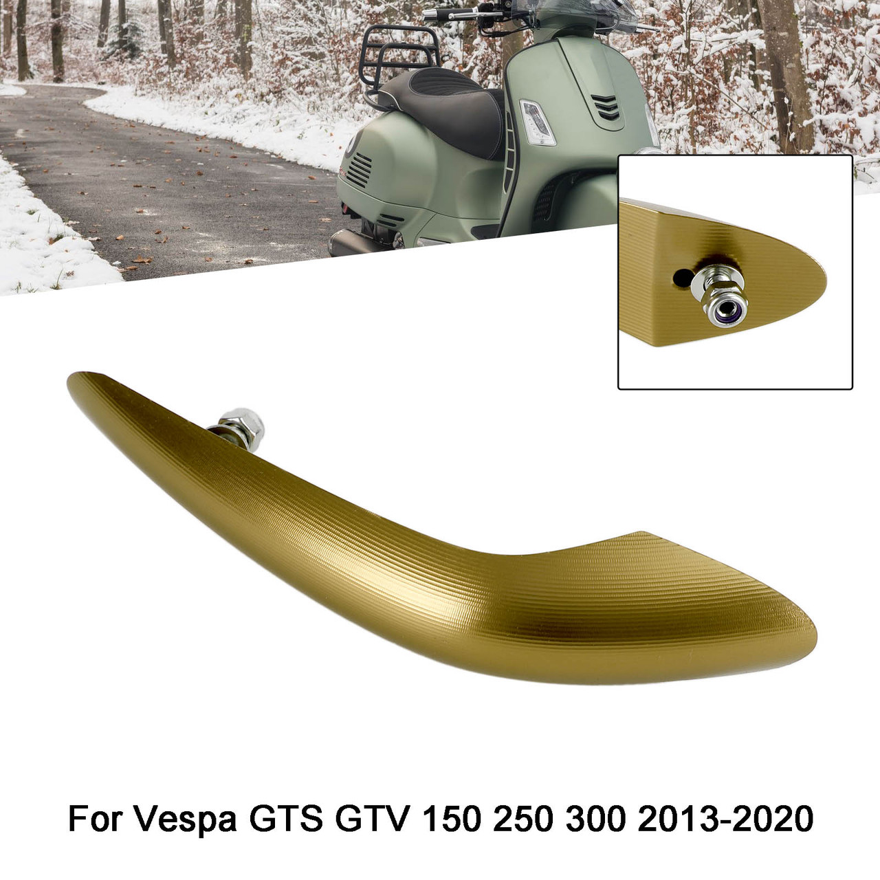 Front Mudguard Fender Nose Beak Protector For Vespa GTS 150 250 300 13-20 Gold