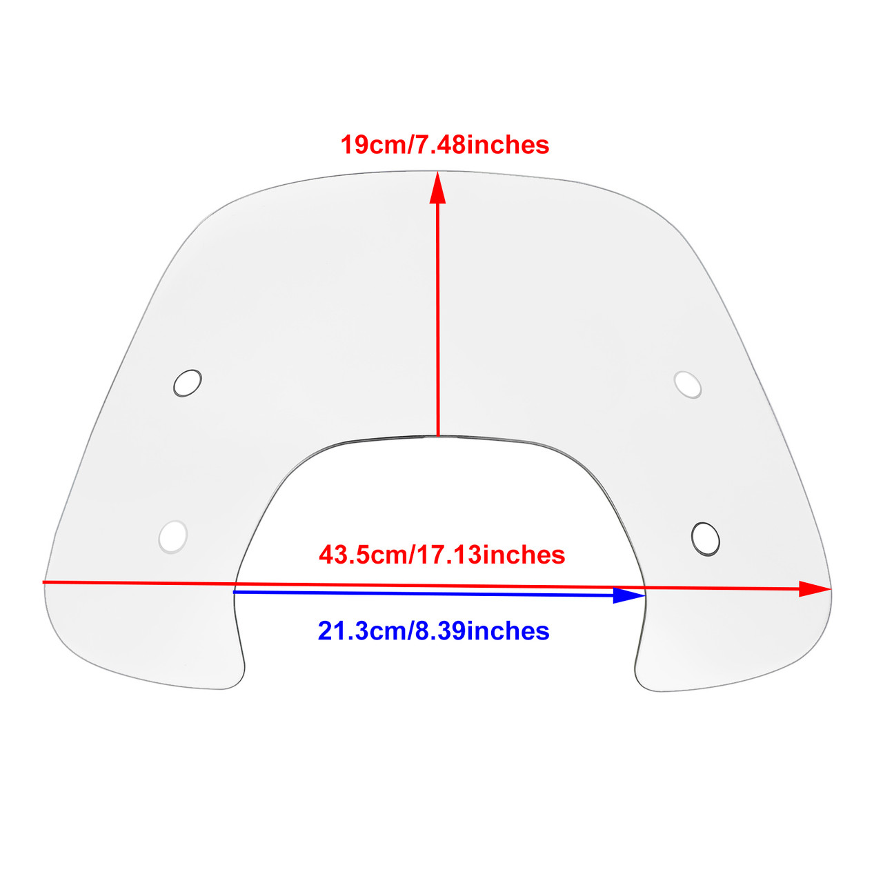 ABS Motorcycle Windshield WindScreen fit for Vespa Sprint 150 2016-2023 CLE
