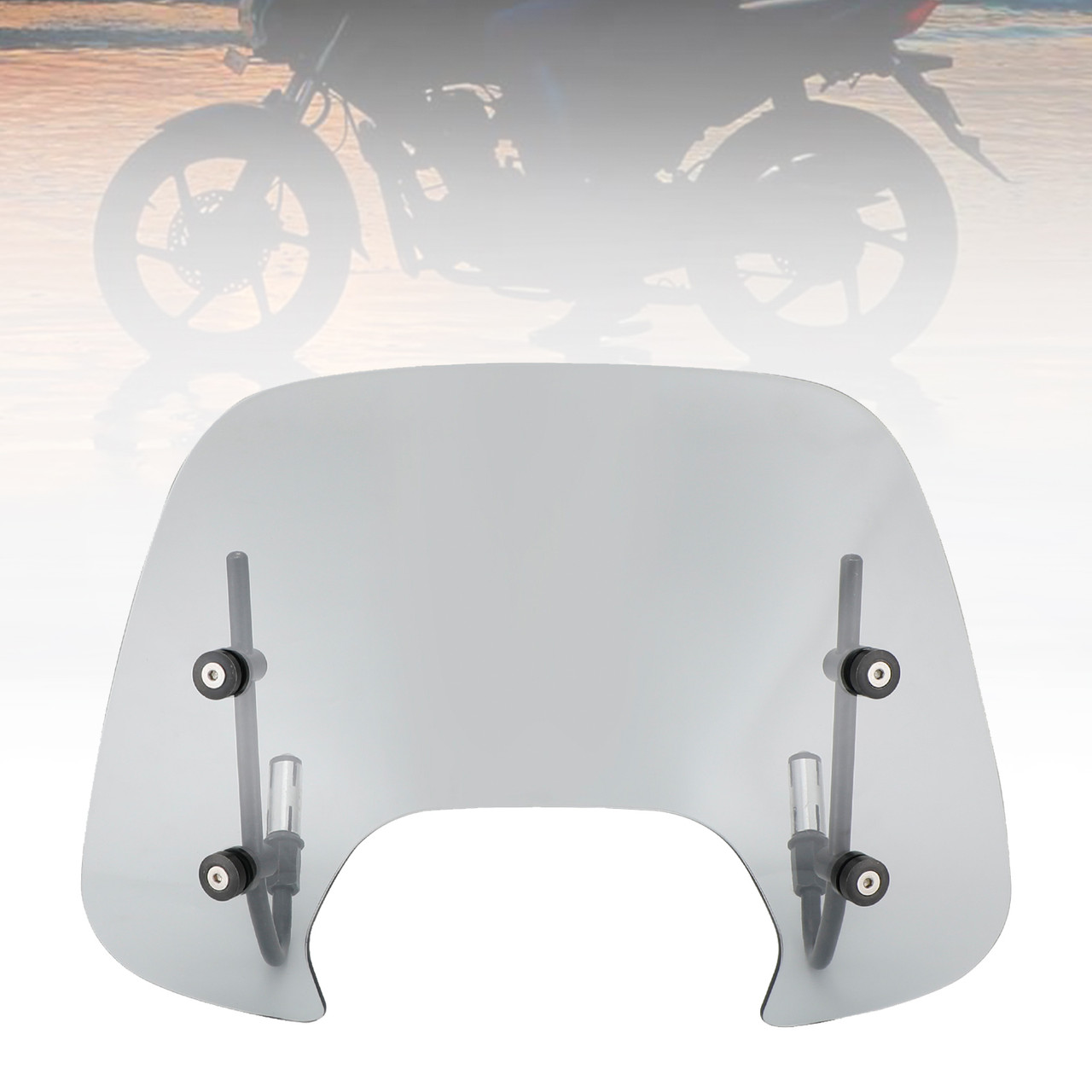 ABS Motorcycle Windshield WindScreen fit for Vespa Sprint 150 2016-2023 Gray