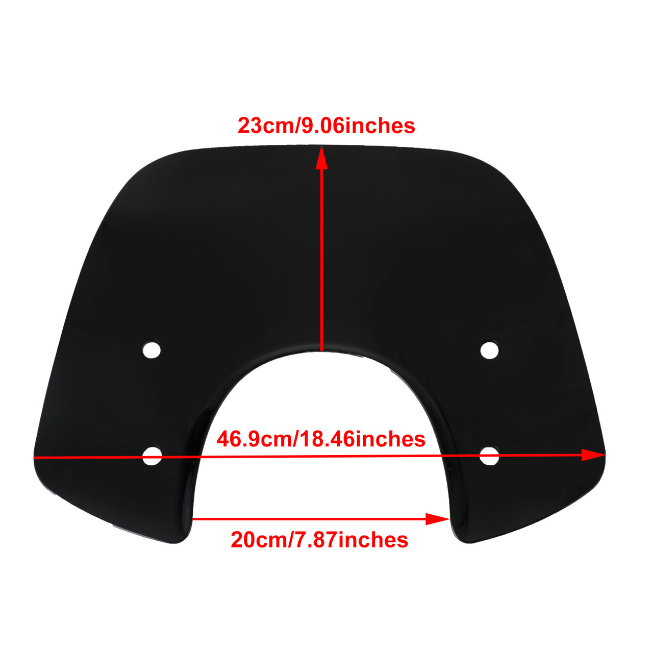 ABS Motorcycle Windshield WindScreen fit for Vespa Primavera 150 2014-2021 BLK