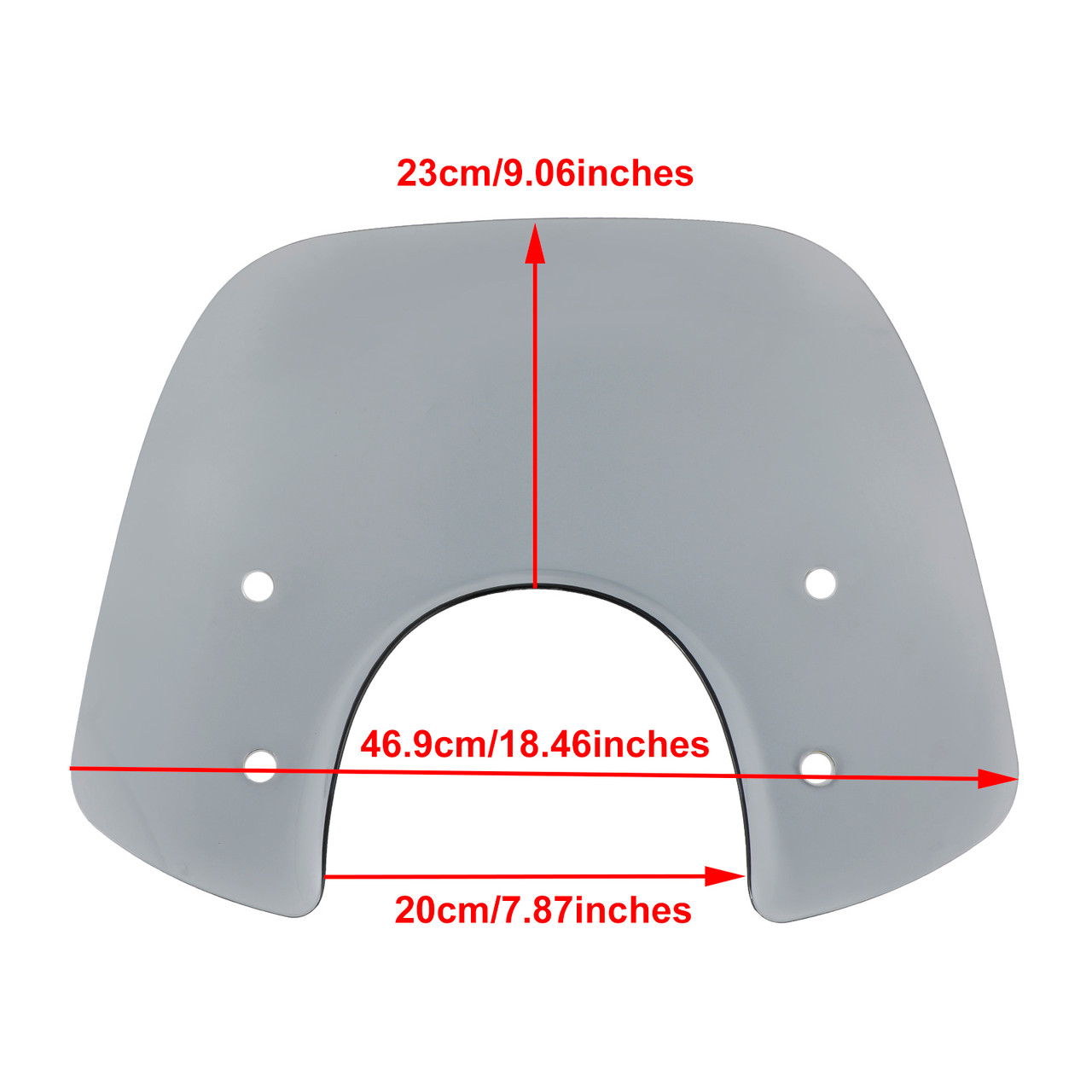 ABS Motorcycle Windshield WindScreen fit for Vespa Primavera 150 2014-2021 Gray