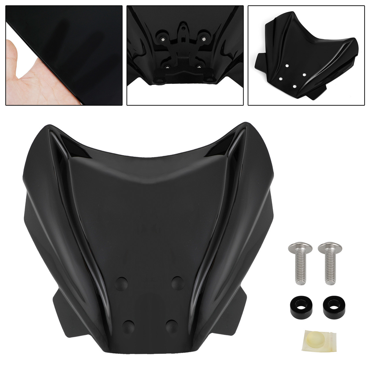 ABS Motorcycle Windshield WindScreen fit for Benelli 502 C 2019-2021 BLK