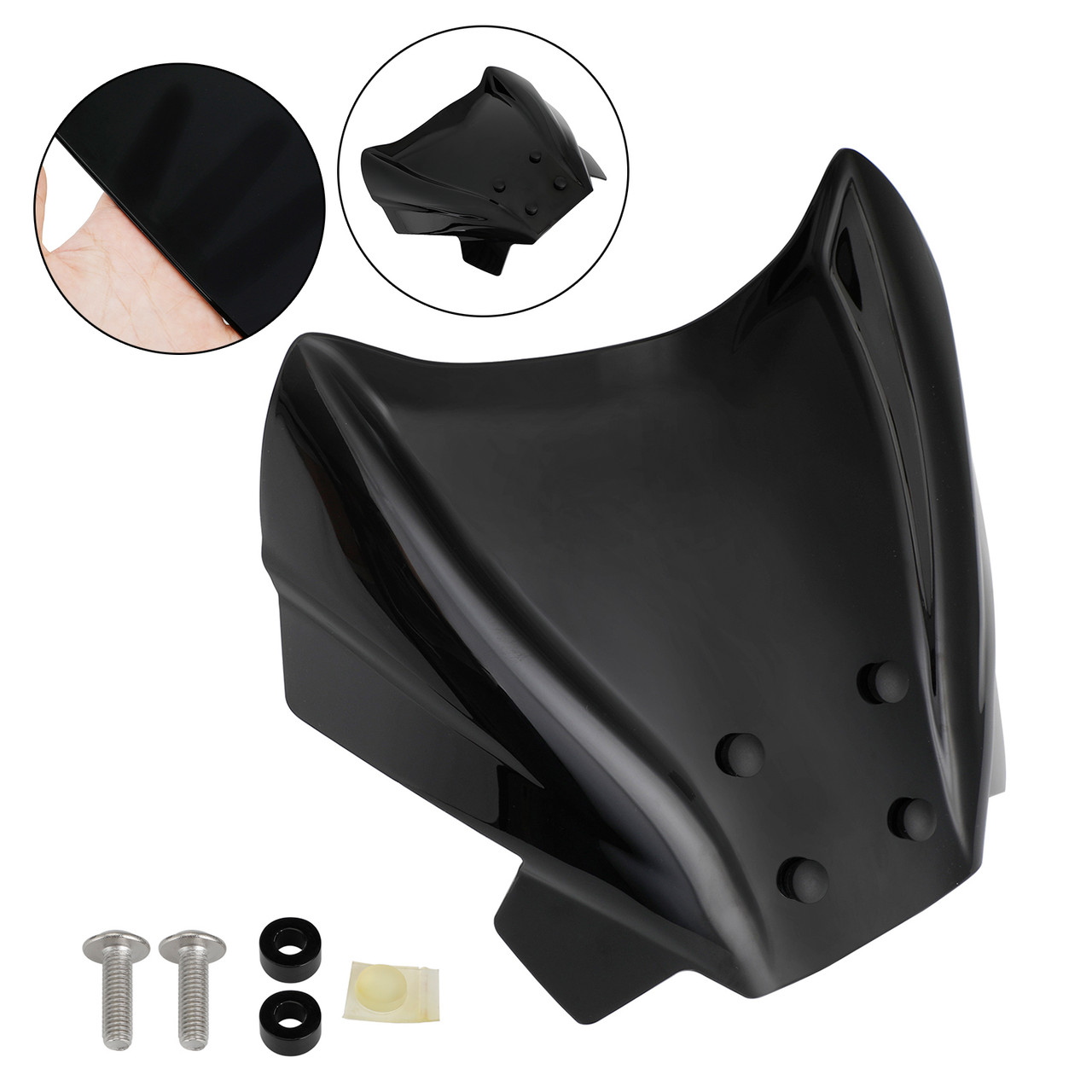 ABS Motorcycle Windshield WindScreen fit for Benelli 502 C 2019-2021 BLK