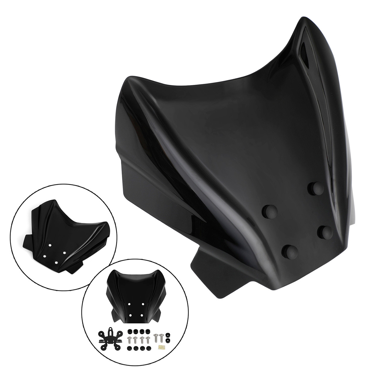 ABS Motorcycle Windshield WindScreen fit for Benelli 502 C 2019-2021 BLK