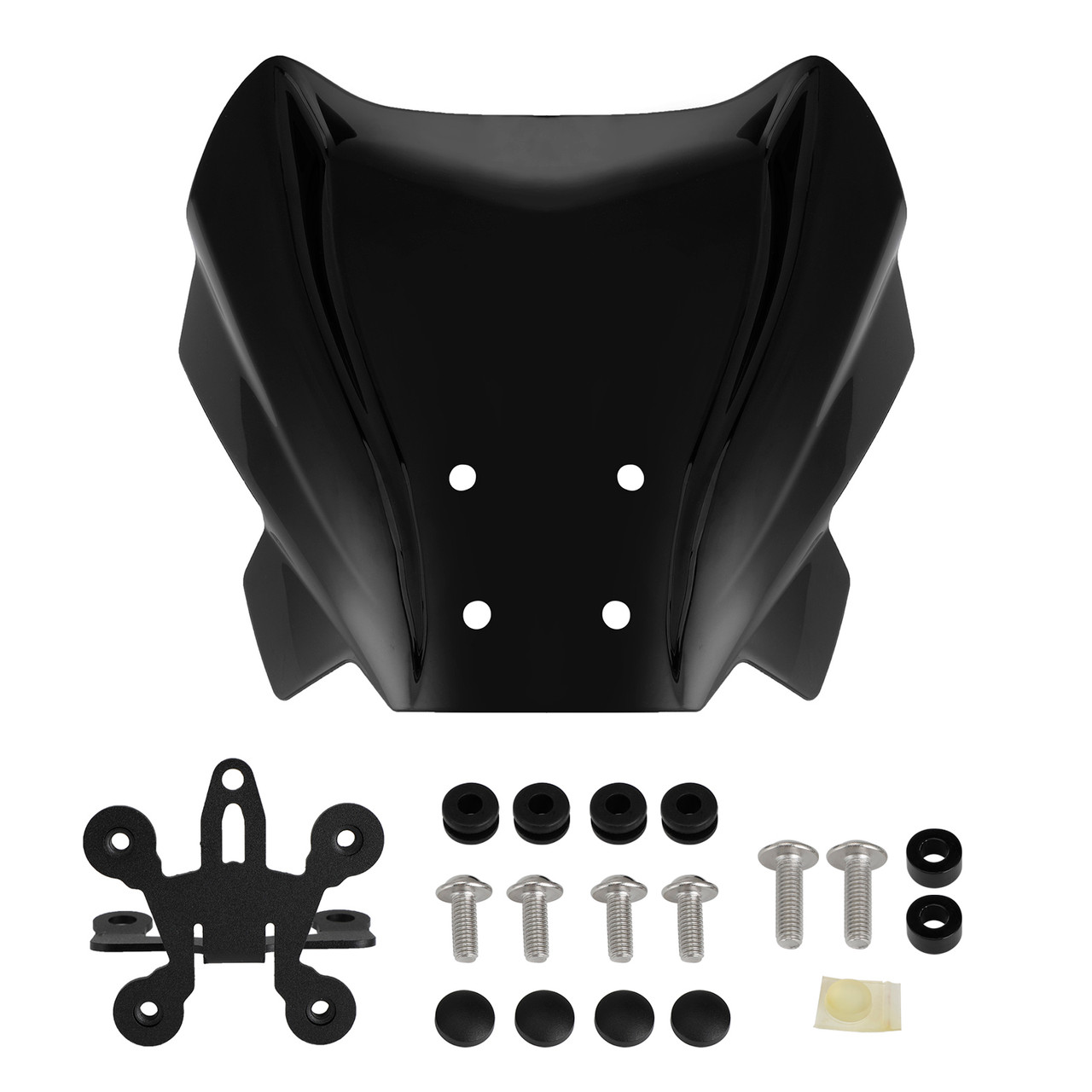 ABS Motorcycle Windshield WindScreen fit for Benelli 502 C 2019-2021 BLK