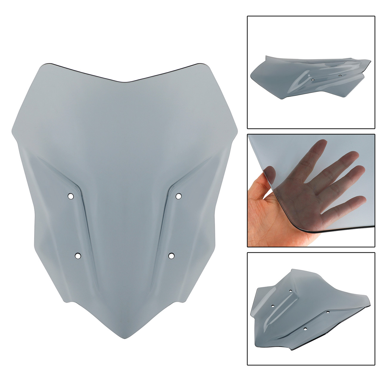 ABS Motorcycle Windshield WindScreen fit for BMW S1000XR 2015-2019 Gray