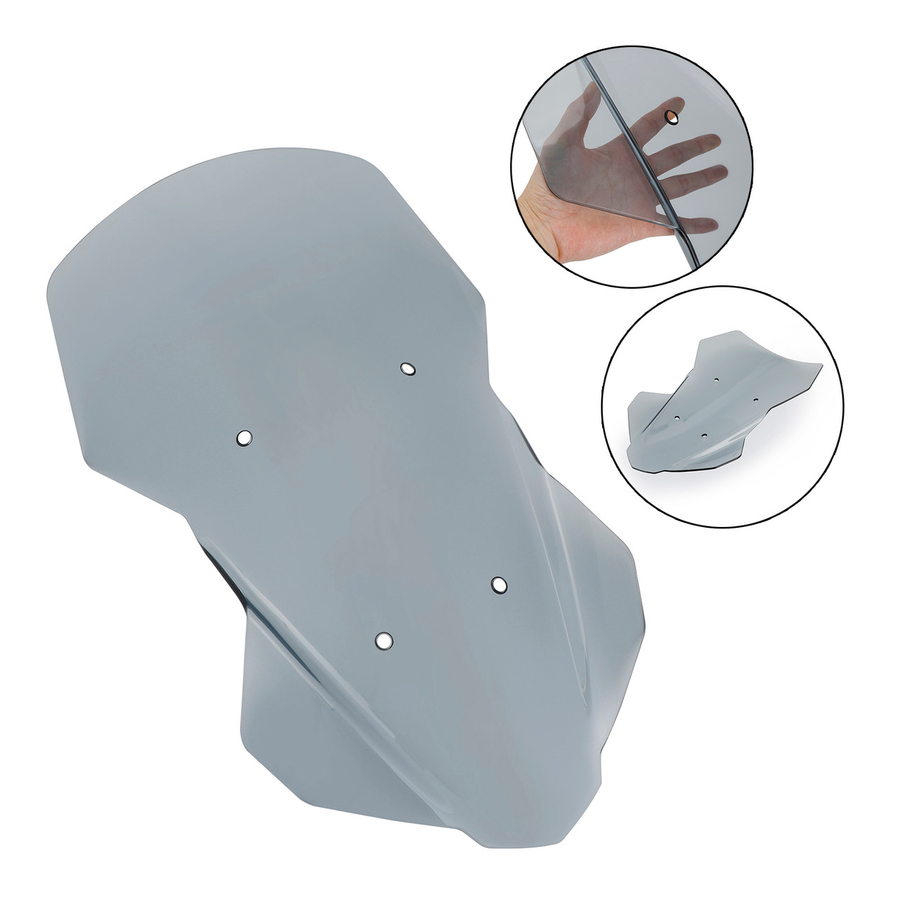 ABS Motorcycle Windshield WindScreen fit for Yamaha NMAX155 N-MAX 155 2021-2022 Gray