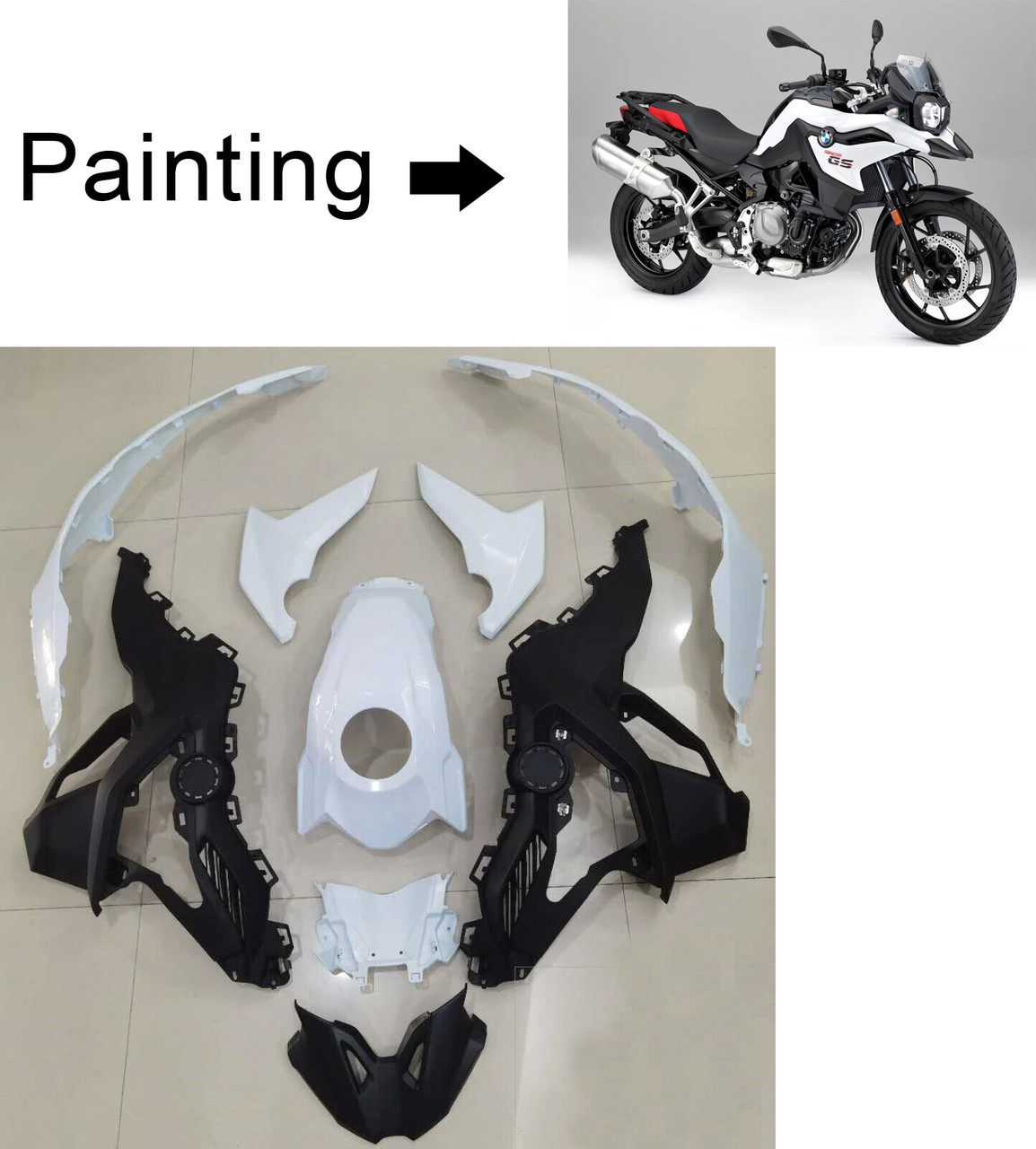 BMW F750GS/F850GS 2018-2020 Amotopart Fairing Kit Generic #103