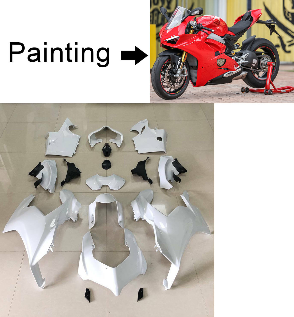 Ducati Panigale V4/V4S 2018-2019 Amotopart Fairing Kit Generic #105