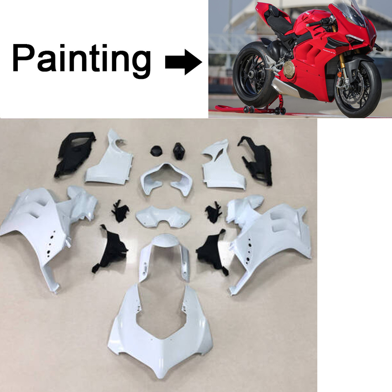 Ducati Panigale V4/V4S 2020-2022 Amotopart Fairing Kit Generic #103
