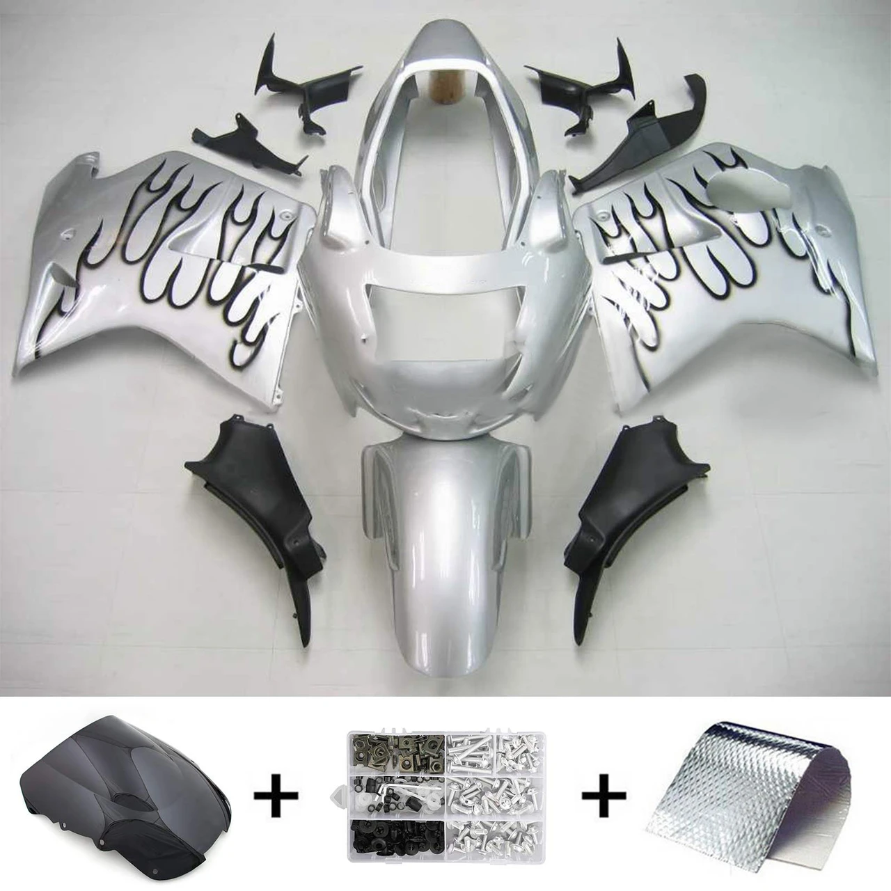 Honda CBR1100XX SuperBlackBird 1996-2007 Amotopart Fairing Kit Generic #106