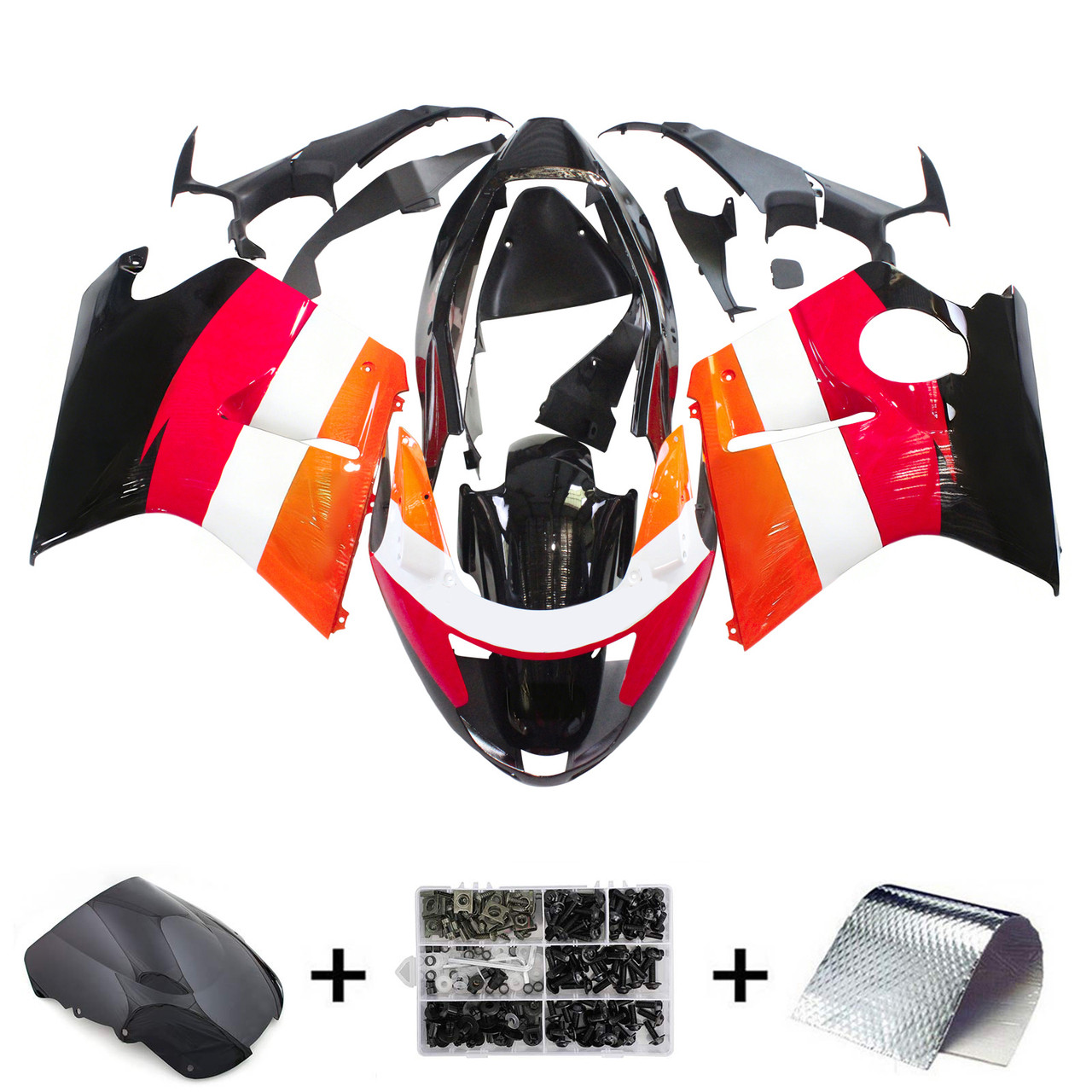 Honda CBR1100XX SuperBlackBird 1996-2007 Amotopart Fairing Kit Generic #108
