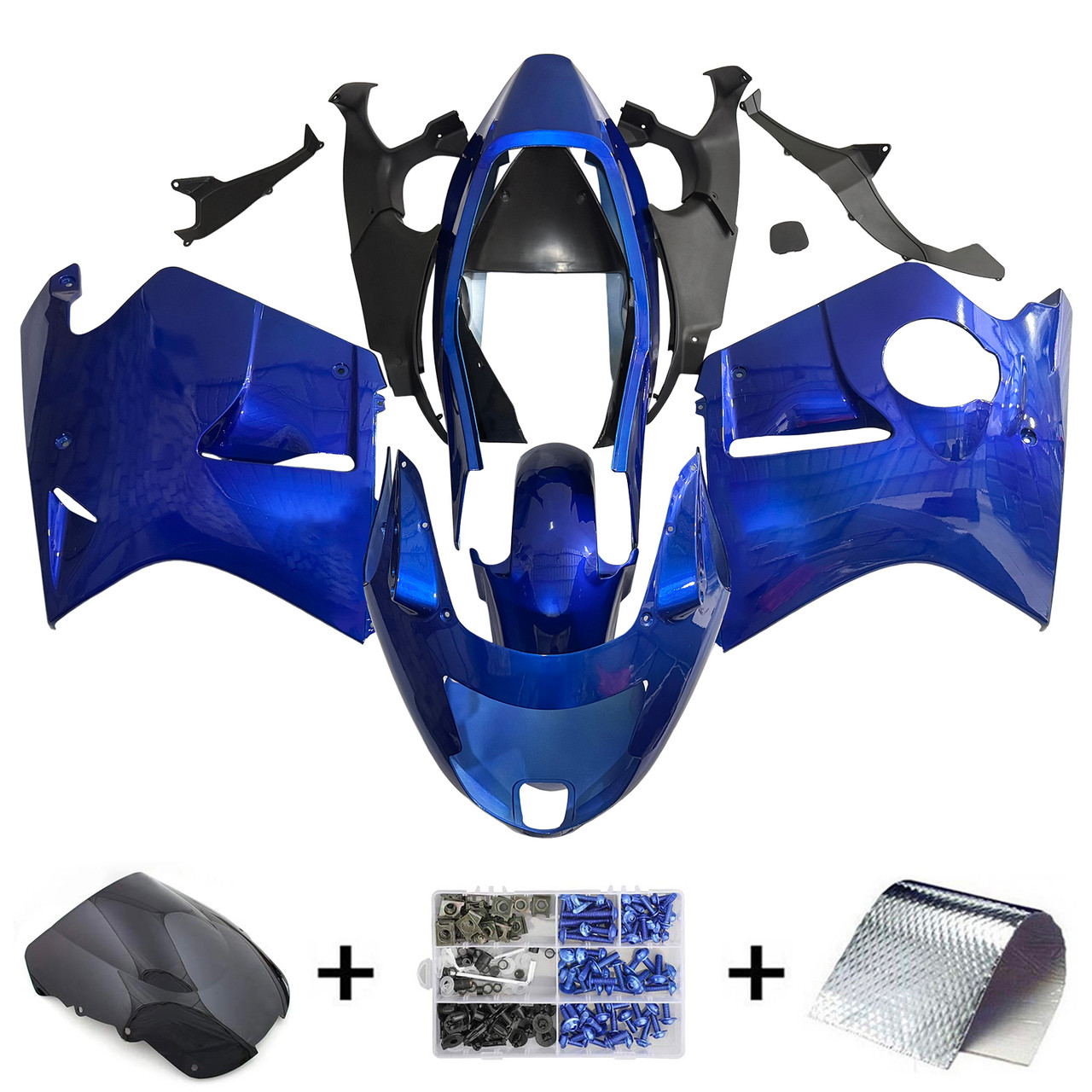 Honda CBR1100XX SuperBlackBird 1996-2007 Amotopart Fairing Kit Generic #109