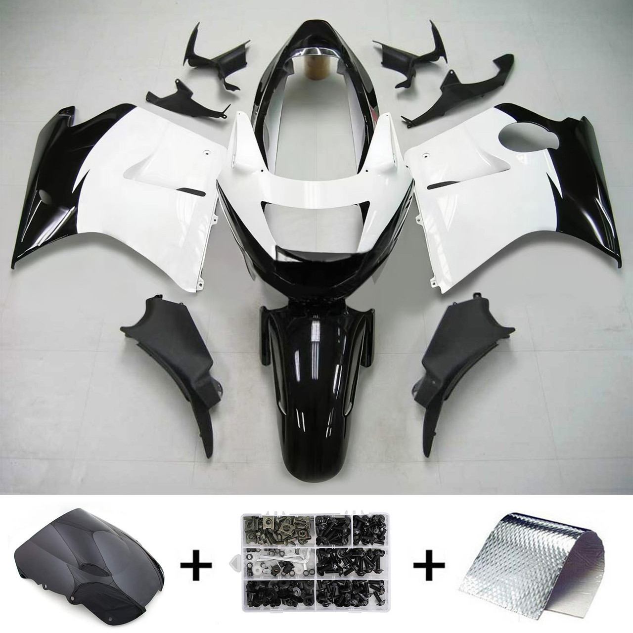 Honda CBR1100XX SuperBlackBird 1996-2007 Amotopart Fairing Kit Generic #113