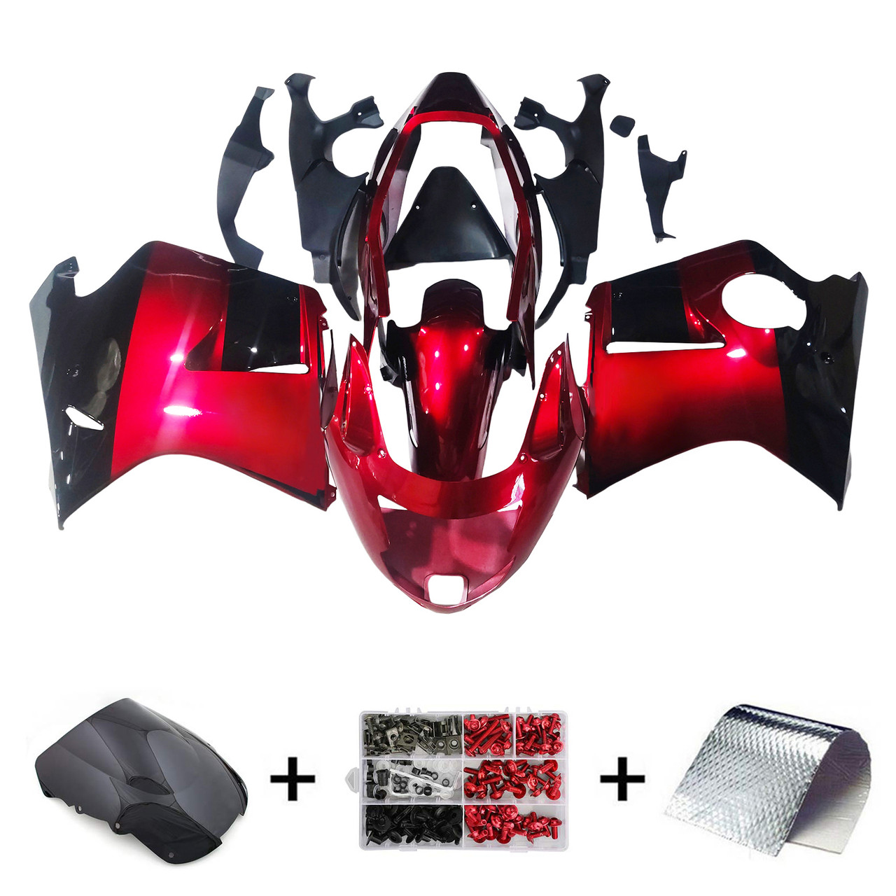 Honda CBR1100XX SuperBlackBird 1996-2007 Amotopart Fairing Kit Generic #114