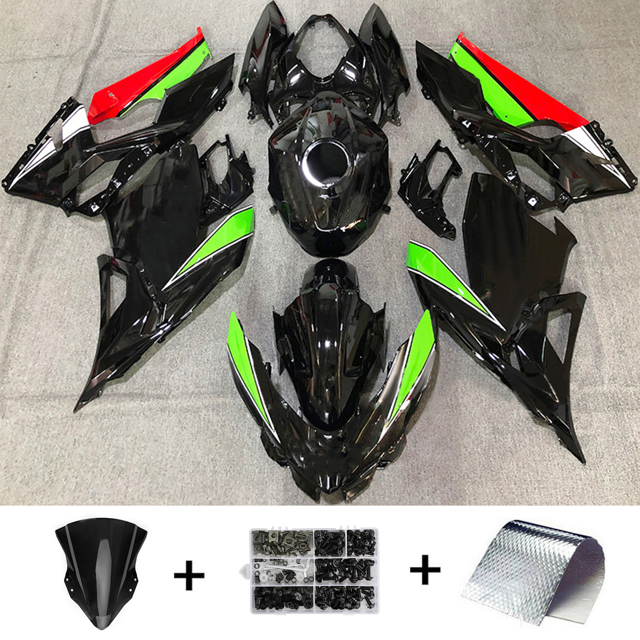 Kawasaki EX400/Ninja400 2018-2022 Amotopart Fairing Kit Generic