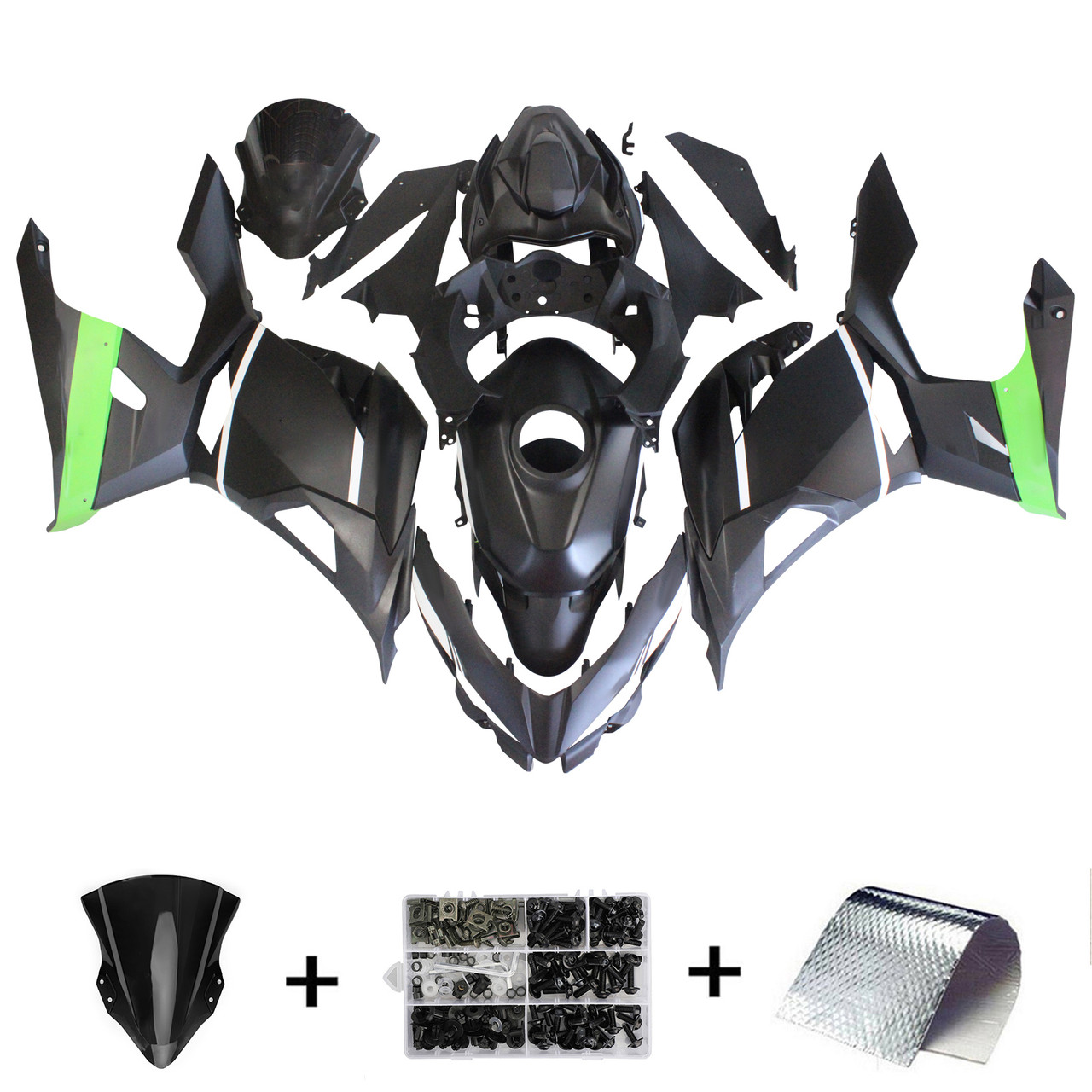 Kawasaki EX400/Ninja400 2018-2022 Amotopart Fairing Kit Generic #111