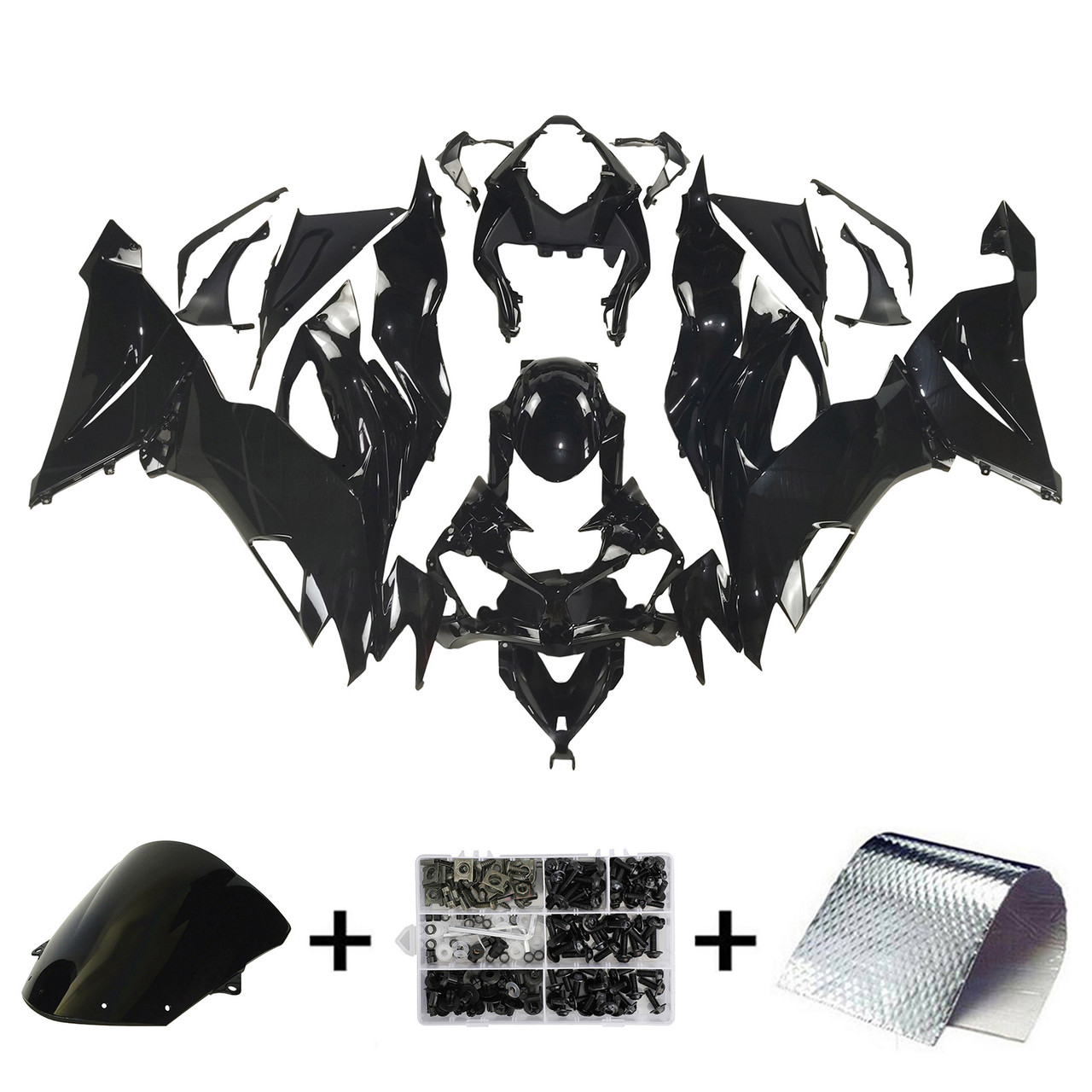Kawasaki ZX6R 2019-2022 Amotopart Fairing Kit Generic #106 - Mad