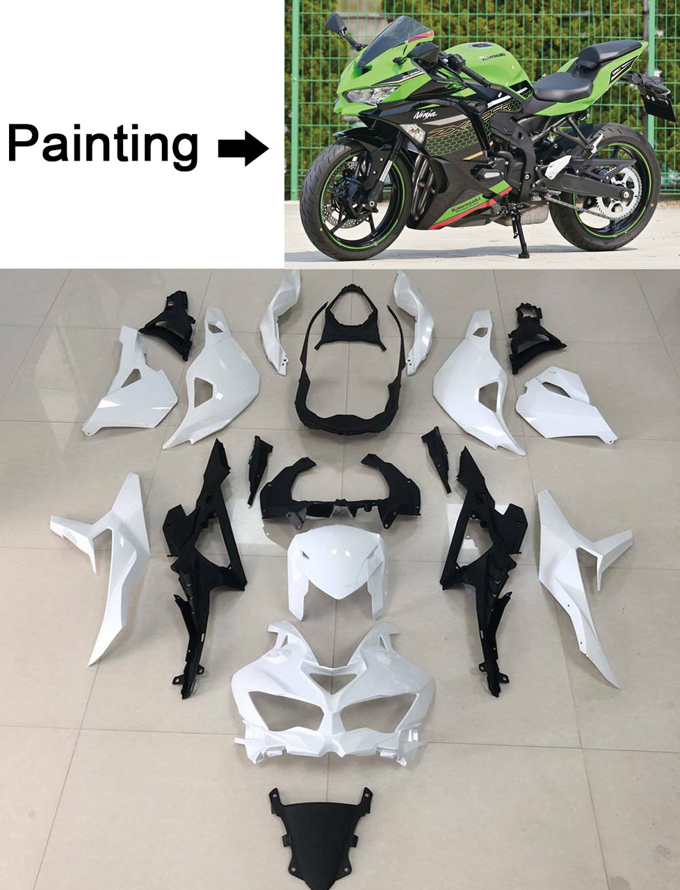 Kawasaki Ninja ZX-25R 2020-2021 Amotopart Fairing Kit Generic #106