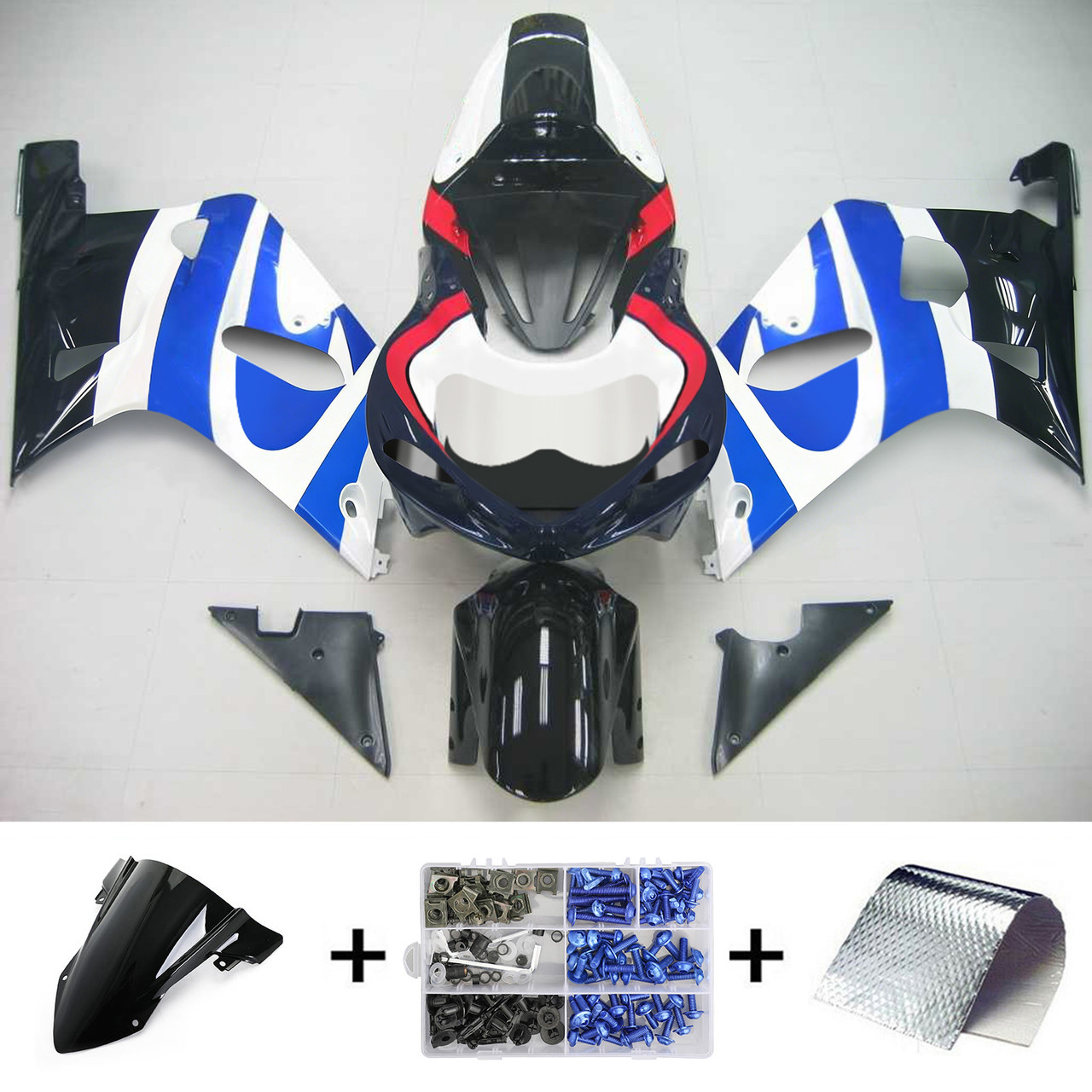 Suzuki GSXR600 2001-2003 Amotopart Fairing Kit Generic #129