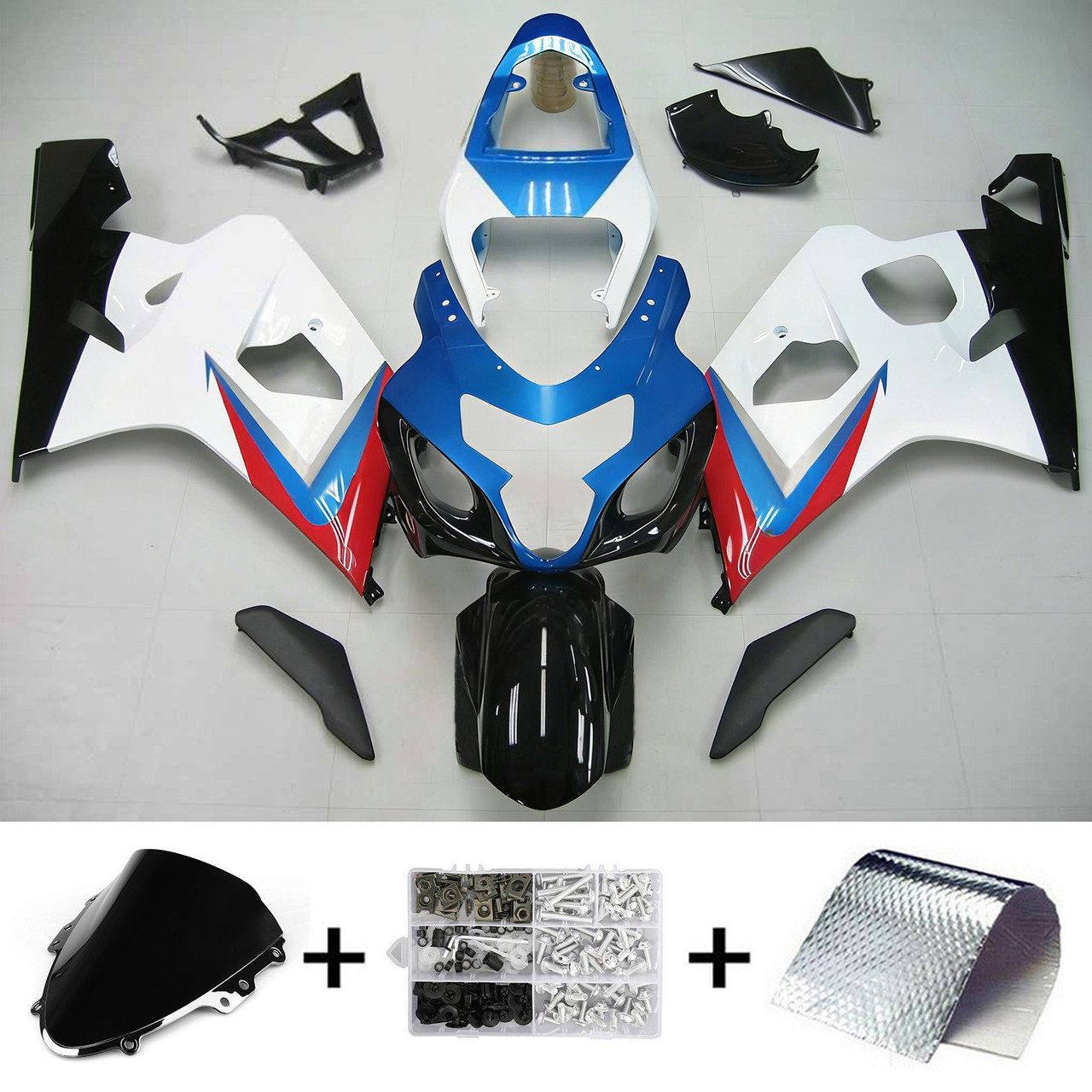 Suzuki GSXR 600/750 2004-2005 Amotopart Fairing Kit Generic #104