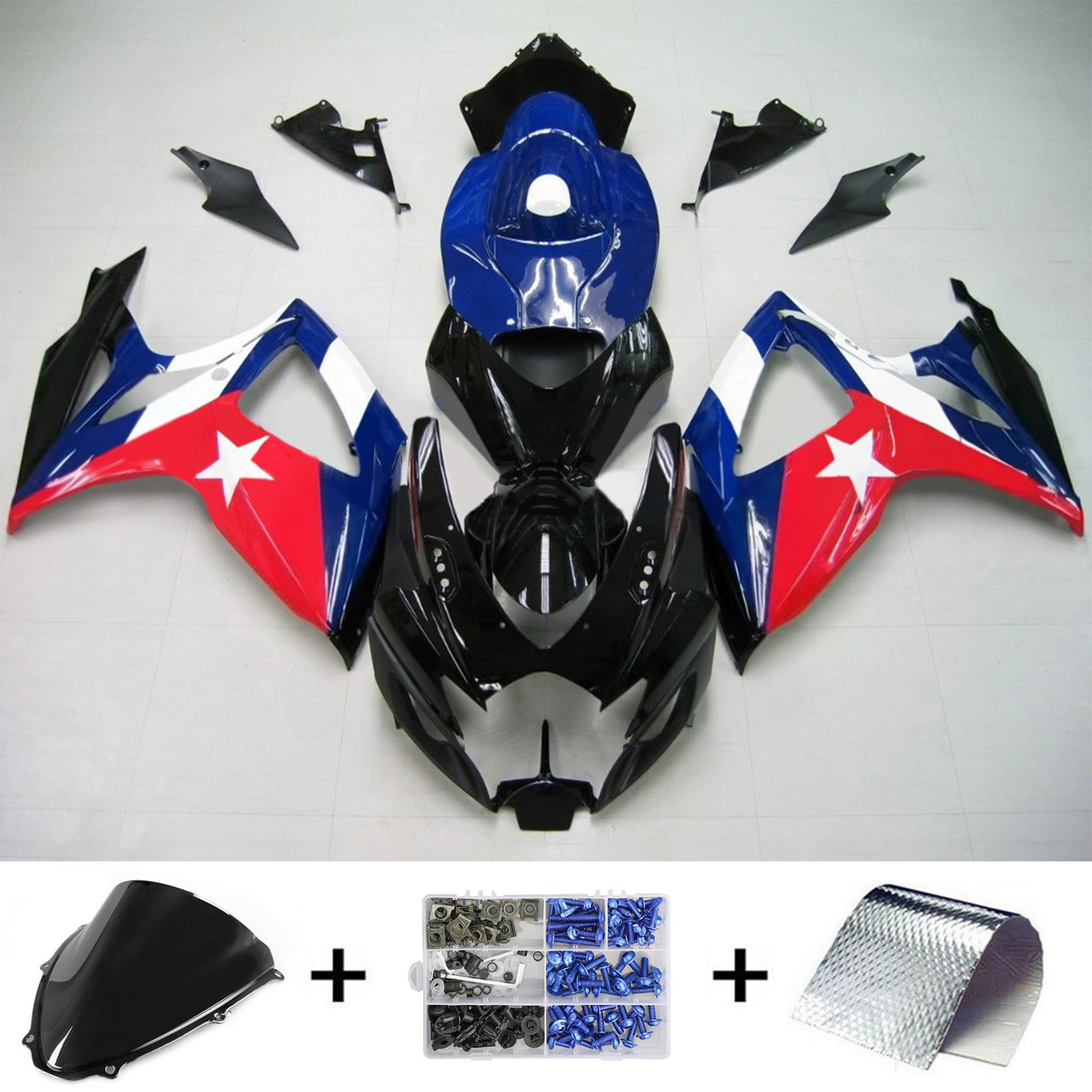 Suzuki GSXR 600/750 2006-2007 Amotopart Fairing Kit Generic #125