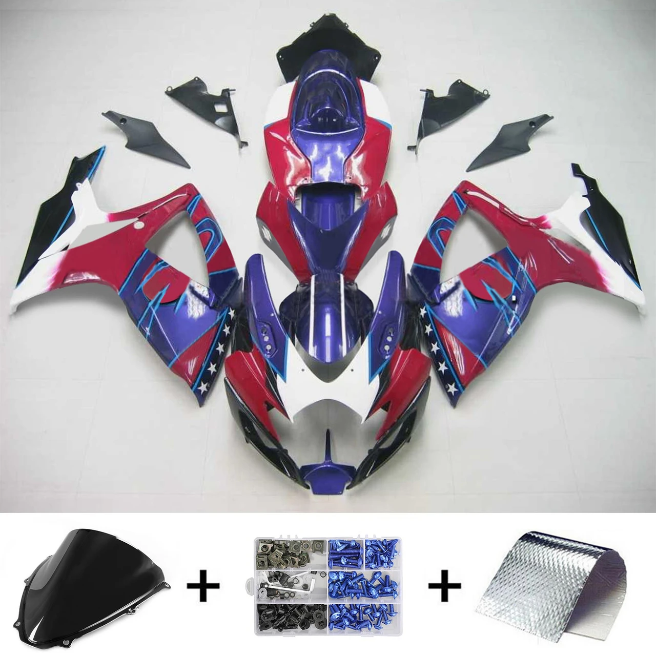 Suzuki GSXR 600/750 2006-2007 Amotopart Fairing Kit Generic #137
