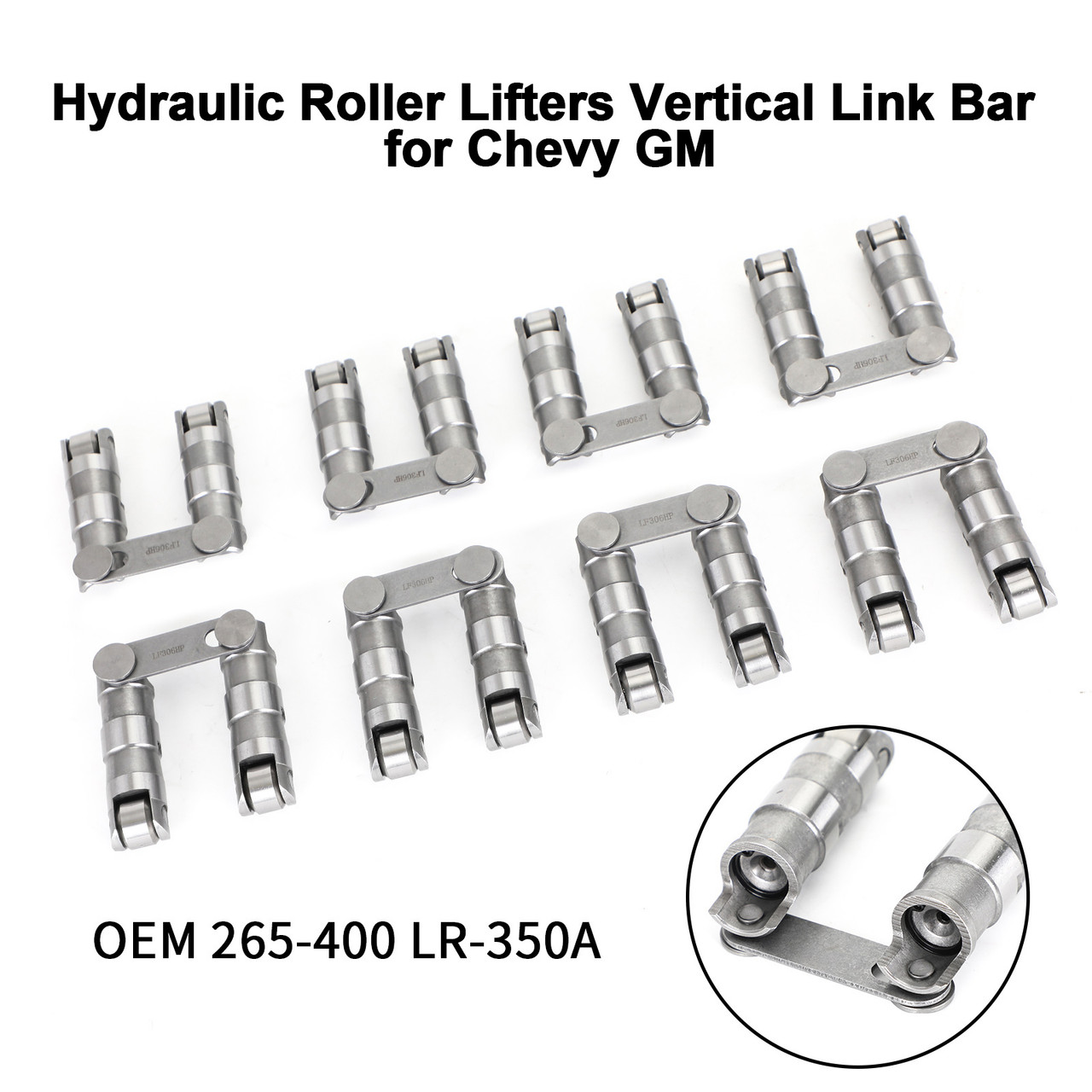 68-72 Chevrolet Bel Air Biscayne Brookwood Hydraulic Roller Lifters Vertical Link Bar LR-350A 265-400