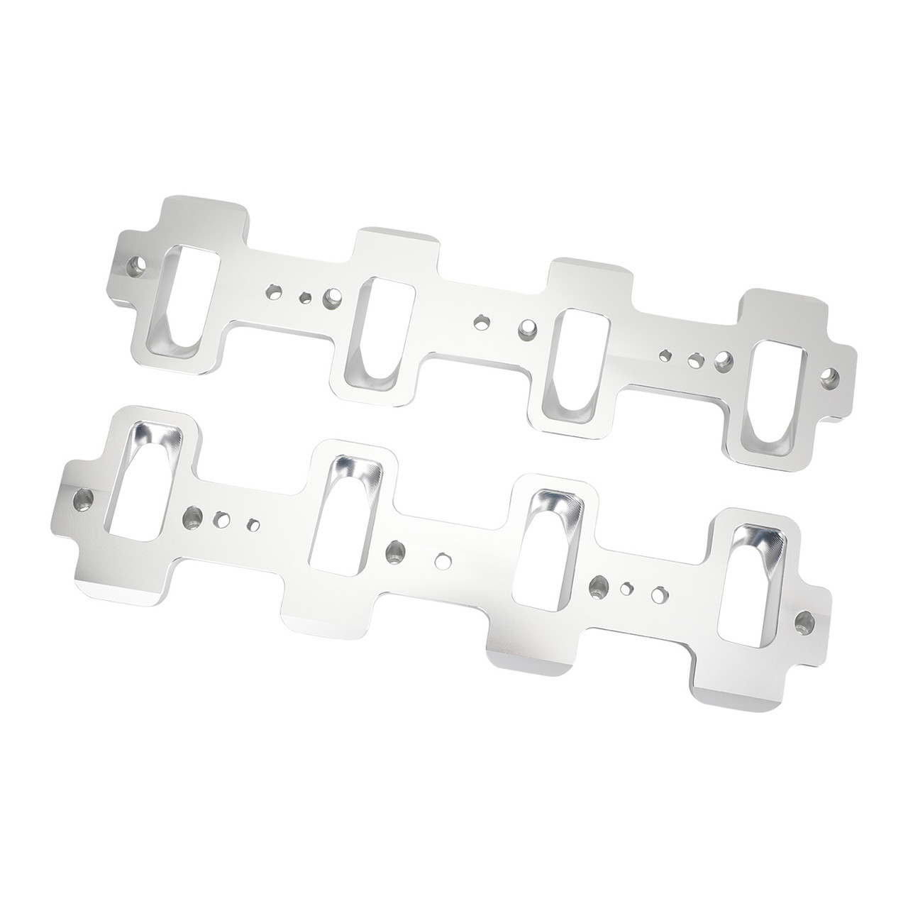 BEVINSEE LS Cathedral Port To Rectangle Port Intake Manifold Adapter Kit (1/2")
