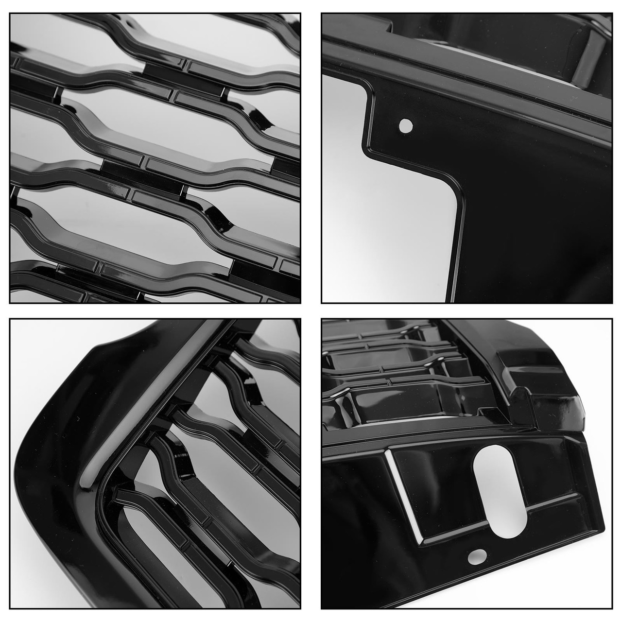 KARPAL Front Upper Grille – For Land Rover Range Rover Vogue L405 2013-2017, Gloss Black Mesh