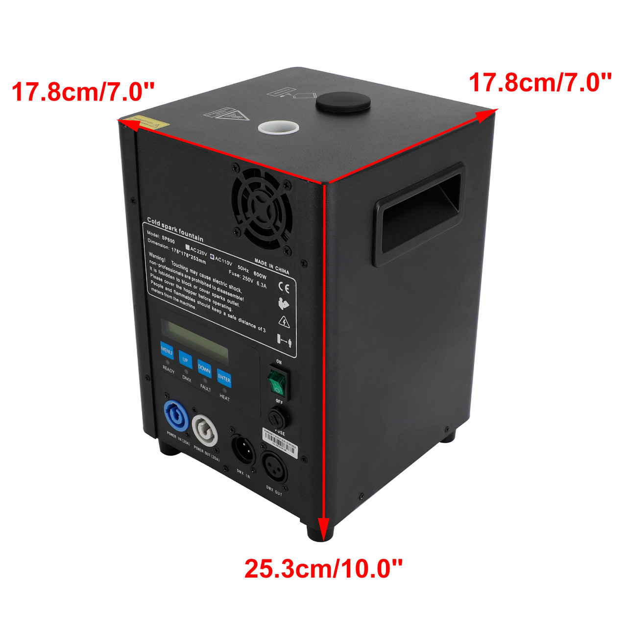 600W Electronic Cold Spark Firework Machine DMX Stage Effect