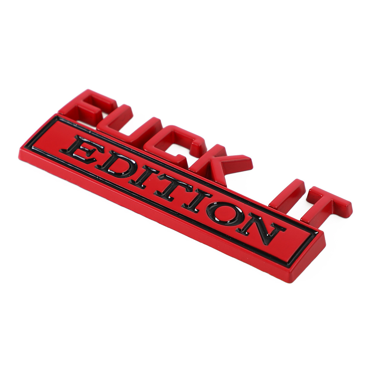 2pc F*CK IT EDITION Car emblem Badges for Chevy Honda Toyota Ford Red