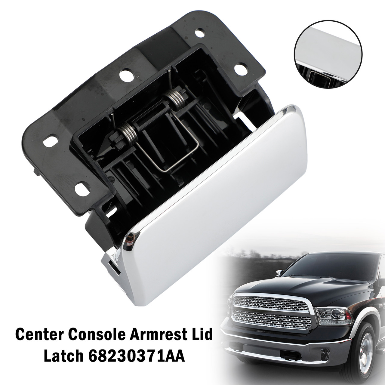 Armrest Lid Latch Center Console Open Handle Fit For Dodge Ram 1500 2500 2013-2017