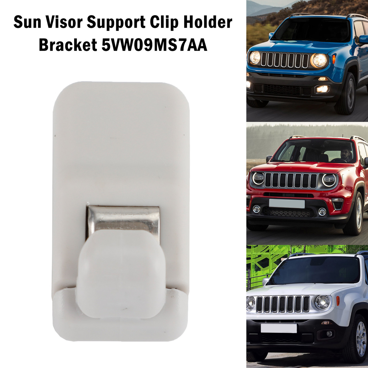 Car Sun Visor Clip Support Holder Bracket 5VW09MS7AA For JEEP RENEGADE 2015-18
