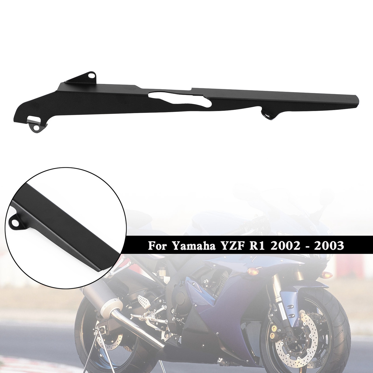 Rear Sprocket Chain Guard Protector Cover For Yamaha YZF R1 2002 2003