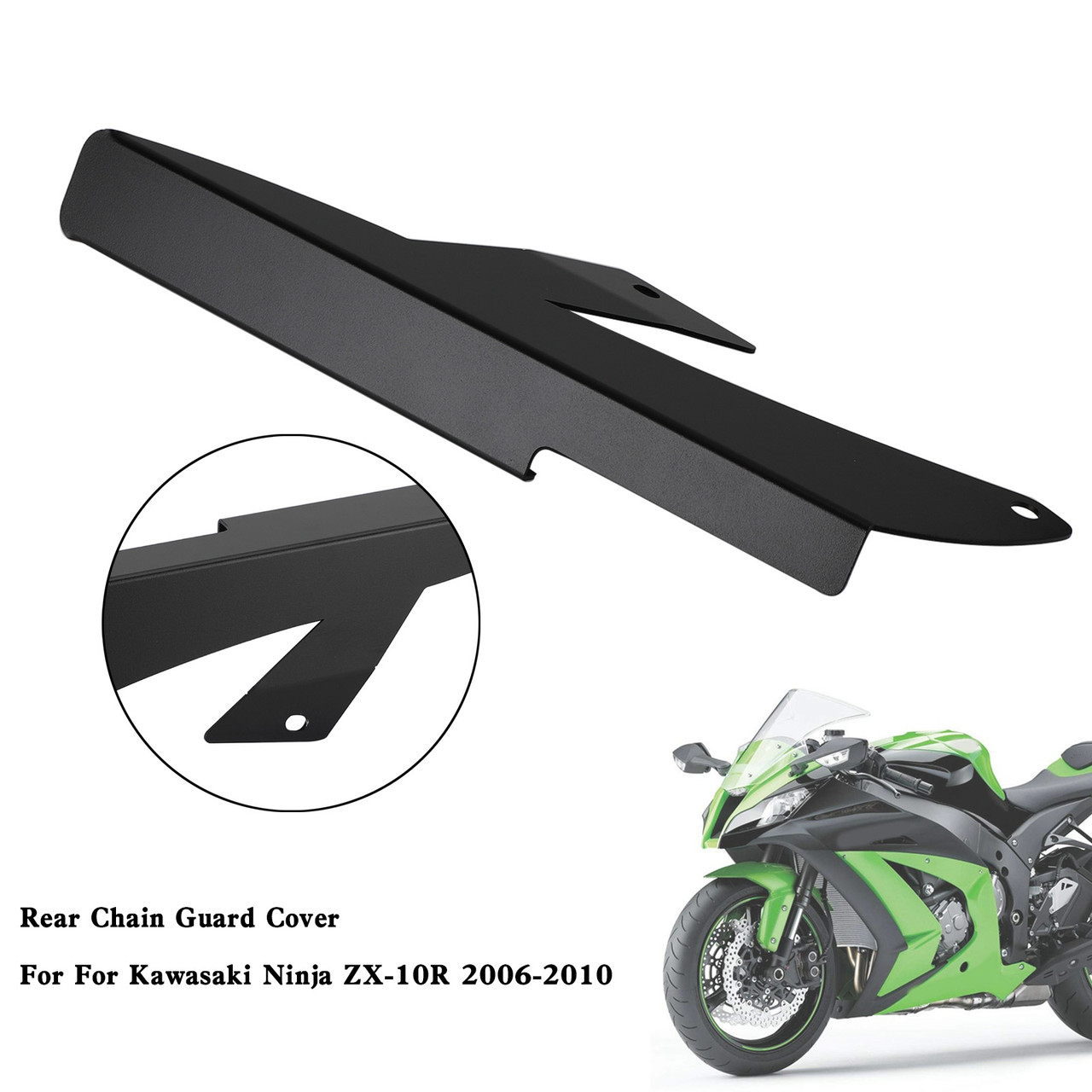Sprocket Chain Guard Protector Cover For Kawasaki ZX10R ZX-10R 2006-2010