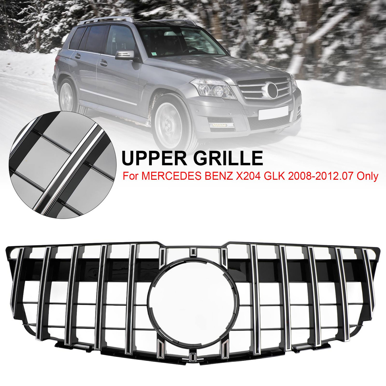 83222277300 08-12 Mercedes Benz X204 GLK Front Bumper Upper Grill Grille GT Style