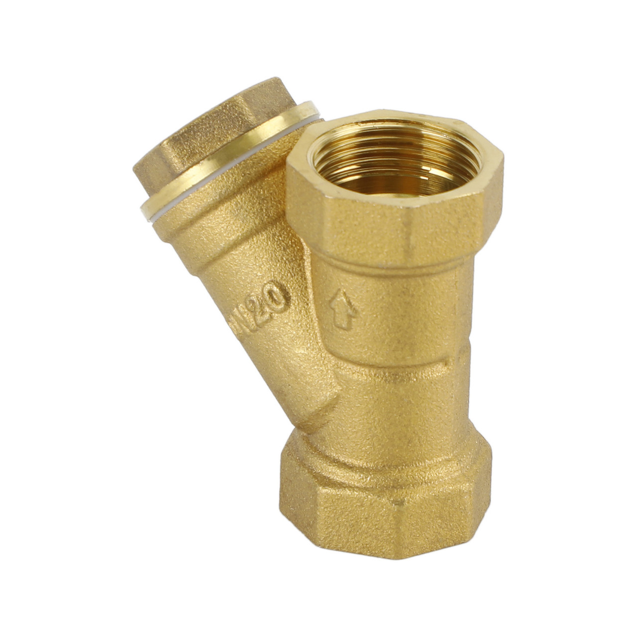 3/4" Female NPT Brass Y Strainer For Fire Alarm Lines and Plumbing