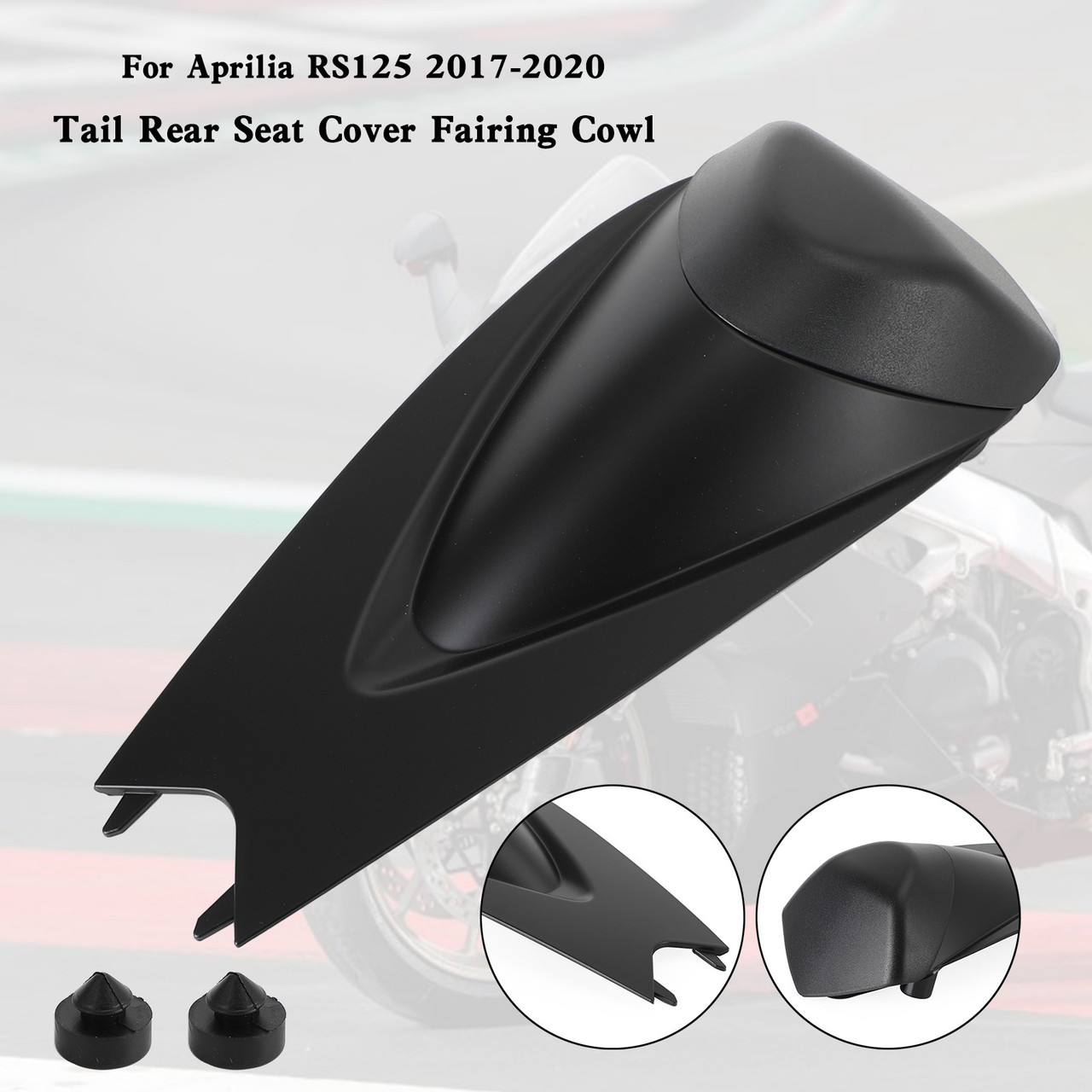 Rear Seat Cover Fairing Cowl for Aprilia RS4 RSV4 1000 2009-2022 MBLK