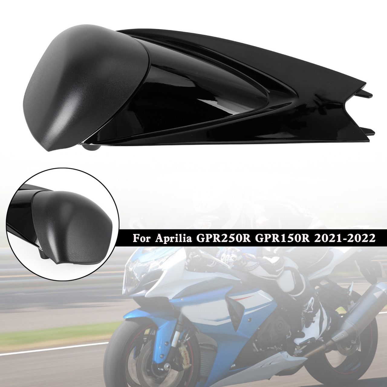 Aprilia GPR250R GPR150R 2021-2022 Tail Rear Seat Cover Fairing Cowl BLK