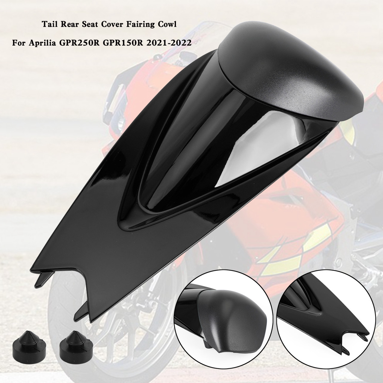 Aprilia GPR250R GPR150R 2021-2022 Tail Rear Seat Cover Fairing Cowl BLK