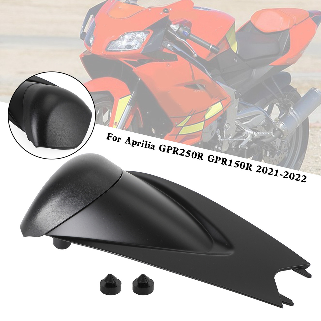 Aprilia GPR250R GPR150R 2021-2022 Tail Rear Seat Cover Fairing Cowl MBLK