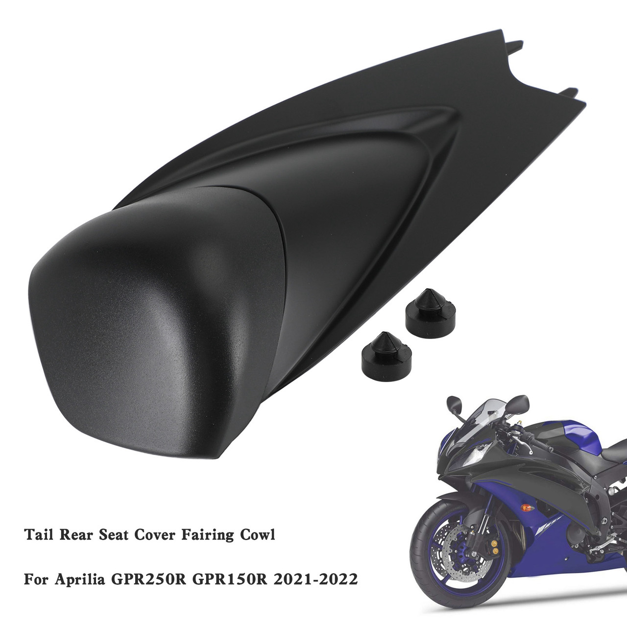 Aprilia GPR250R GPR150R 2021-2022 Tail Rear Seat Cover Fairing Cowl MBLK