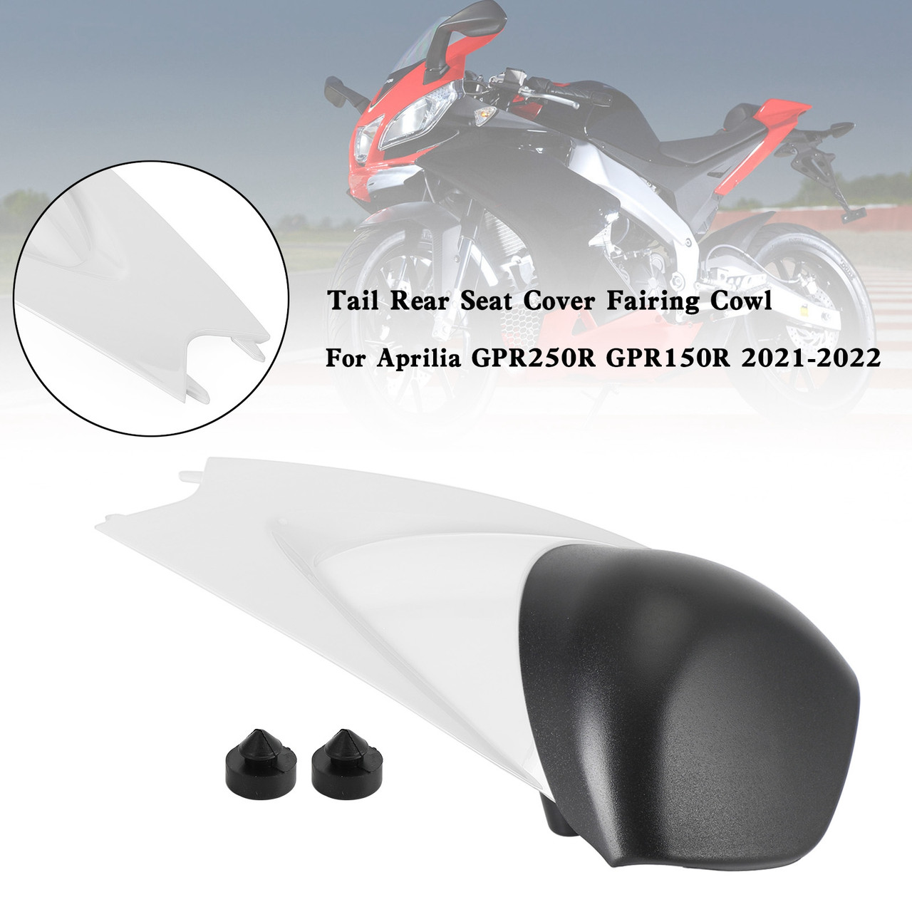 Aprilia GPR250R GPR150R 2021-2022 Tail Rear Seat Cover Fairing Cowl WHI