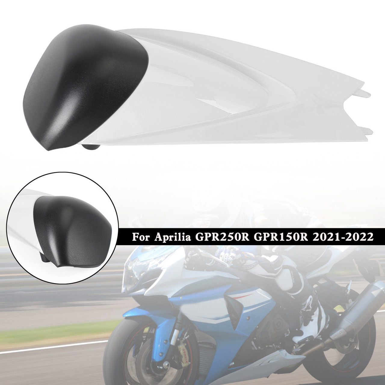 Aprilia GPR250R GPR150R 2021-2022 Tail Rear Seat Cover Fairing Cowl WHI