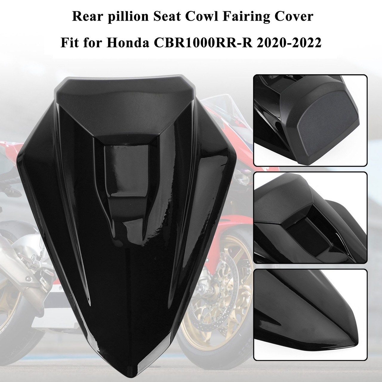 Rear Pillion Seat Cowl Fairing Cover For Honda CBR1000RR-R 2020-2024 BLK