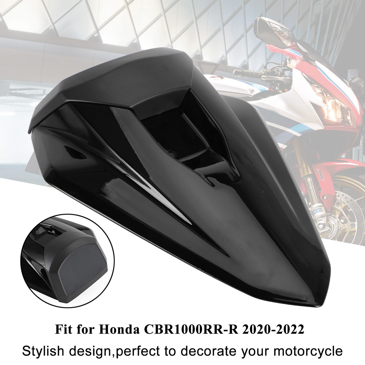 Rear Pillion Seat Cowl Fairing Cover For Honda CBR1000RR-R 2020-2024 BLK