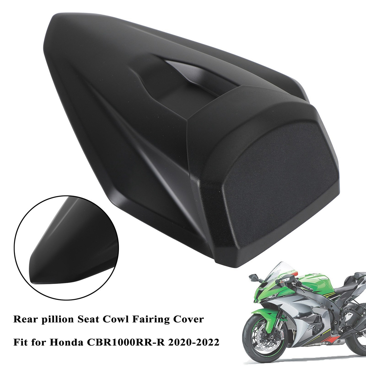 Rear Pillion Seat Cowl Fairing Cover For Honda CBR1000RR-R 2020-2024 MBLK