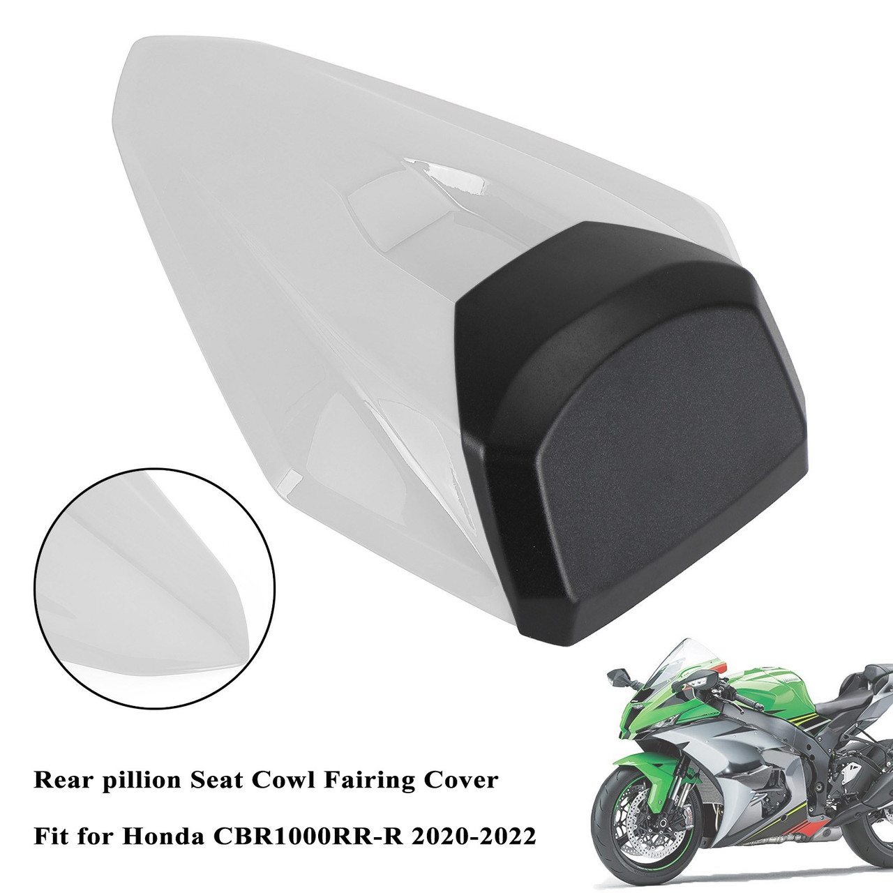 Rear Pillion Seat Cowl Fairing Cover For Honda CBR1000RR-R 2020-2022 White